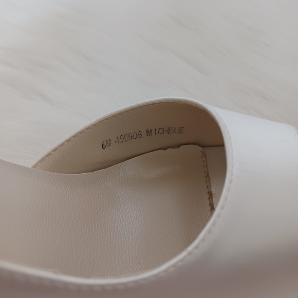 Michaelangelo White Stiletto Christmas New Years Eve Party Shoes Size 6 Heels - Picture 13 of 14